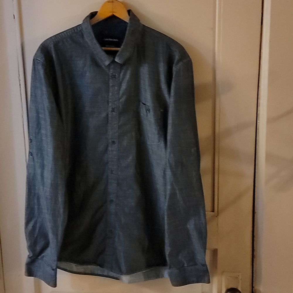 Calvin Klein Button Down Shirt Sz XL 100% Cotton